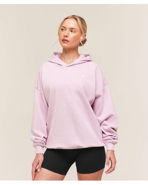 GYMSHARK Training Oversized Fleece Hoodie - Pink