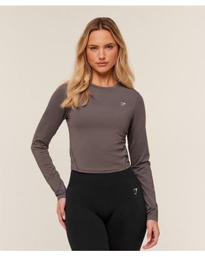 GYMSHARK Training Midi Long Sleeve Top - Multicolour