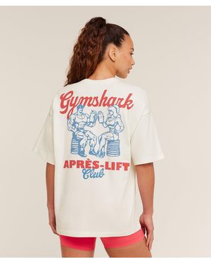 GYMSHARK Après-Lift Club Oversized T-Shirt - Multicolour