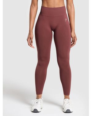 GYMSHARK Everyday Seamless Leggings - Red