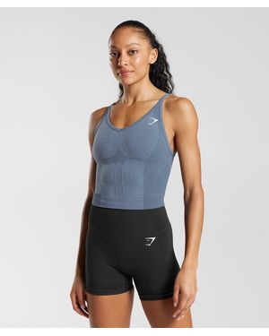 GYMSHARK Vital Midi Tank - Blue