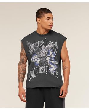 GYMSHARK X Carlos Belcast Cut Off Tee - Grey