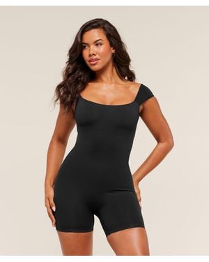 GYMSHARK Soft Sculpt Cap Sleeve All-In-One - Black