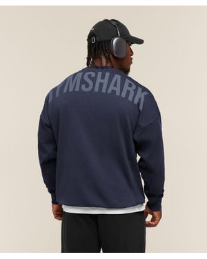 GYMSHARK Power Crew - Blue