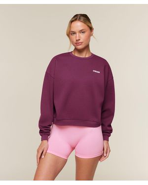 GYMSHARK Cozy Luxe Sweatshirt - Purple