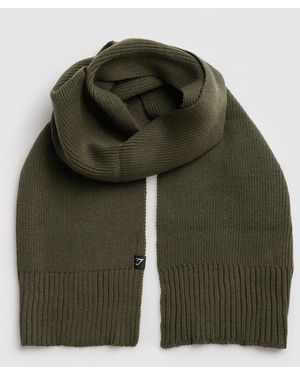 GYMSHARK Knitted Scarf - Green