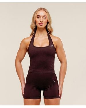 GYMSHARK Adapt Fleck X Whitney Tank With Shelf - Purple