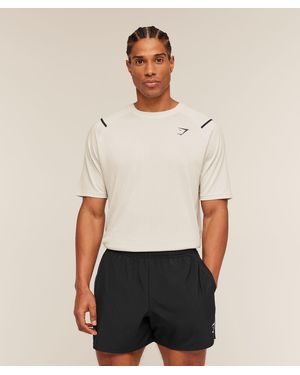 GYMSHARK Arrival Contrast T-Shirt - Natural