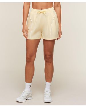 GYMSHARK Track Shorts - Natural