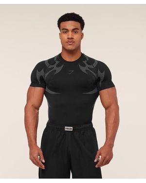 GYMSHARK Storm Seamless T-Shirt - Black