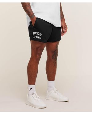 GYMSHARK Lifting Mesh 7" Shorts - Black