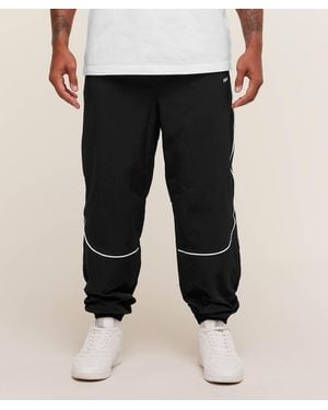 GYMSHARK Retro Shell Track Trousers - Black