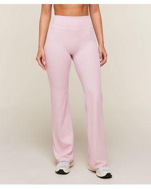 GYMSHARK Whitney High-Rise Flared Leggings Regular - Pink