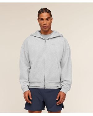 GYMSHARK Evolve Lightweight Zip Through Hoodie - Grey