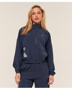GYMSHARK Training Everyday Woven Jacket - Blue