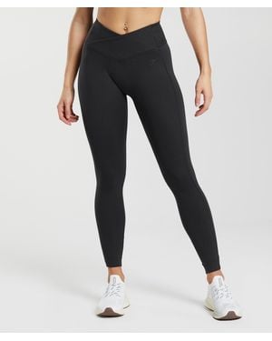 GYMSHARK Crossover Leggings - Black