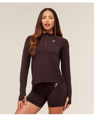 GYMSHARK Vital 1/4 Zip - Purple