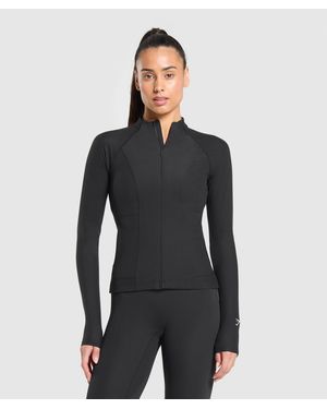 GYMSHARK Conditioning Full Zip Jacket - Black