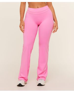 GYMSHARK Whitney Mid Rise Flared Legging - Pink
