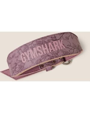 GYMSHARK Lace Graphic Tapered Lifting Belt - Purple