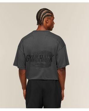 GYMSHARK Hybrid T-Shirt - Grey