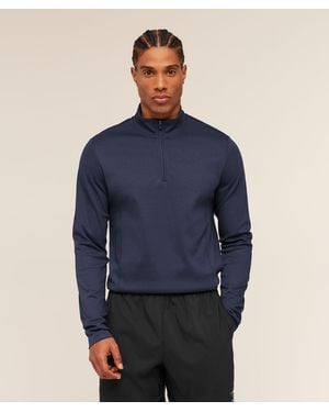 GYMSHARK Off Duty 1/4 Zip - Blue