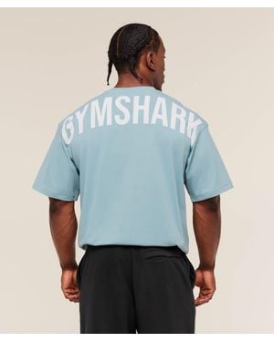GYMSHARK Power T-Shirt - Blue
