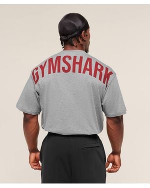 GYMSHARK Power T-Shirt - Grey