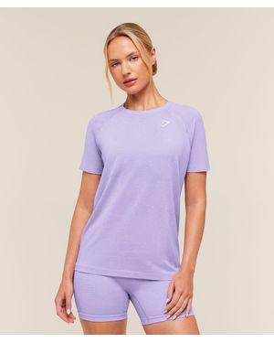 GYMSHARK Vital Seamless 2.0 Light T-Shirt - Purple