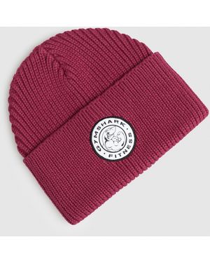 GYMSHARK Legacy Deep Cuff Beanie - Red