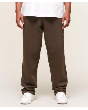 GYMSHARK Crest Straight Leg Joggers - Brown