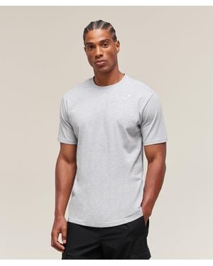 GYMSHARK Crest T-Shirt - White