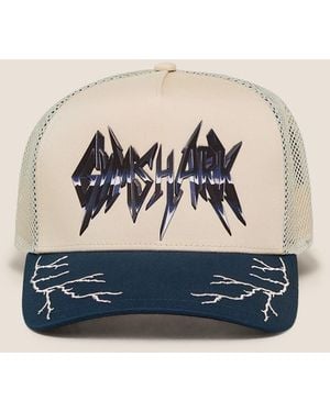 GYMSHARK Lightning Graphic Trucker Cap - Blue