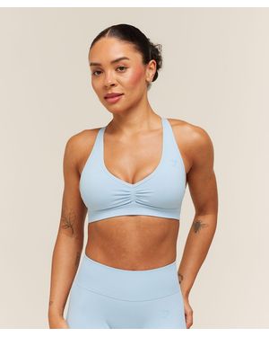 GYMSHARK Lift Seamless Sports Bra - Blue