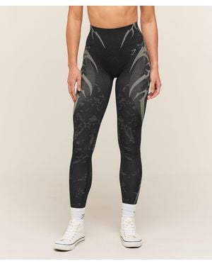 GYMSHARK Storm Seamless Leggings - Blue