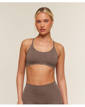 GYMSHARK Form Scoopneck Bralette - Brown