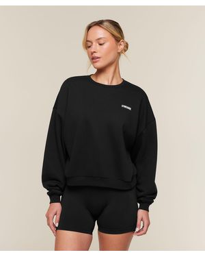 GYMSHARK Cozy Luxe Sweatshirt - Black