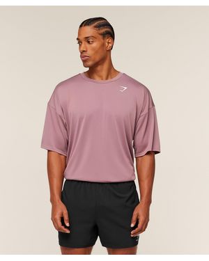 GYMSHARK Arrival Oversized T-Shirt - Red