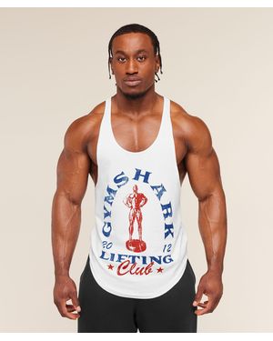 GYMSHARK Trophy Graphic Stringer - White