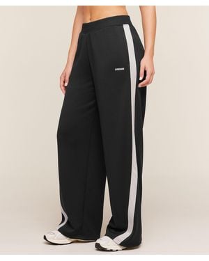 GYMSHARK Lightweight Tricot Wide Leg Pants - Black