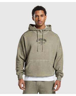 GYMSHARK Heavyweight Hoodie in Grey for Men Lyst UK
