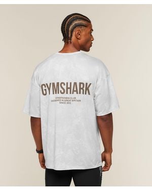 GYMSHARK Conditioning Club Oversized T-Shirt - White