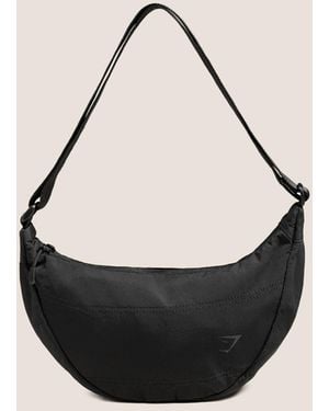 GYMSHARK Pleat Crossbody - Black