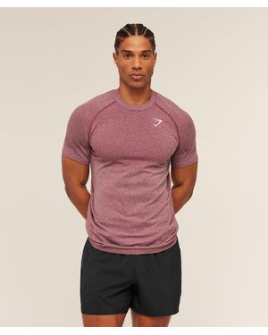 GYMSHARK Vital Seamless T-Shirt - Red