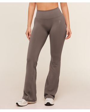 GYMSHARK Soft Sculpt Flared Leggings - Brown