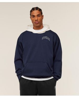 GYMSHARK Collegiate Tech Hoodie - Blue