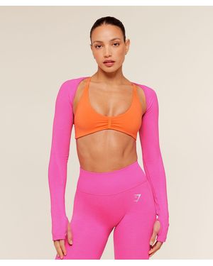 GYMSHARK Relay Seamless Shrug - Pink