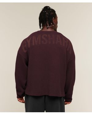 GYMSHARK X Sam Sulek Long Sleeve T-Shirt - Red