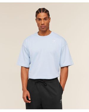GYMSHARK Crest Oversized T-Shirt - White