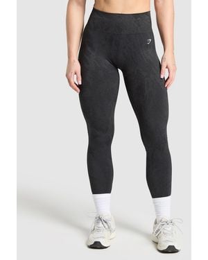 GYMSHARK Adapt Camo Seamless Leggings - Blue